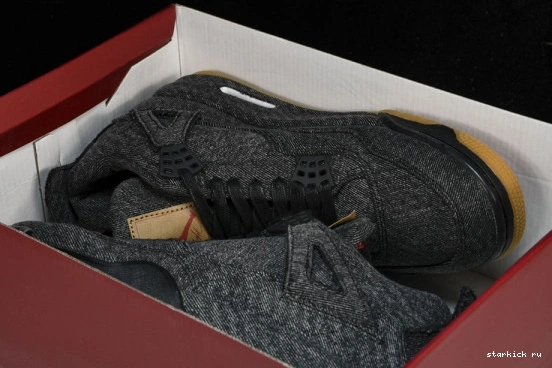 Jordan AO2571-001 4 Retro AO2571-001 Levis  - Denim Levis Air Black NRG 0804